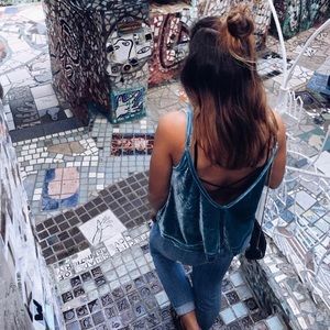 Tobi Velvet Tank Top